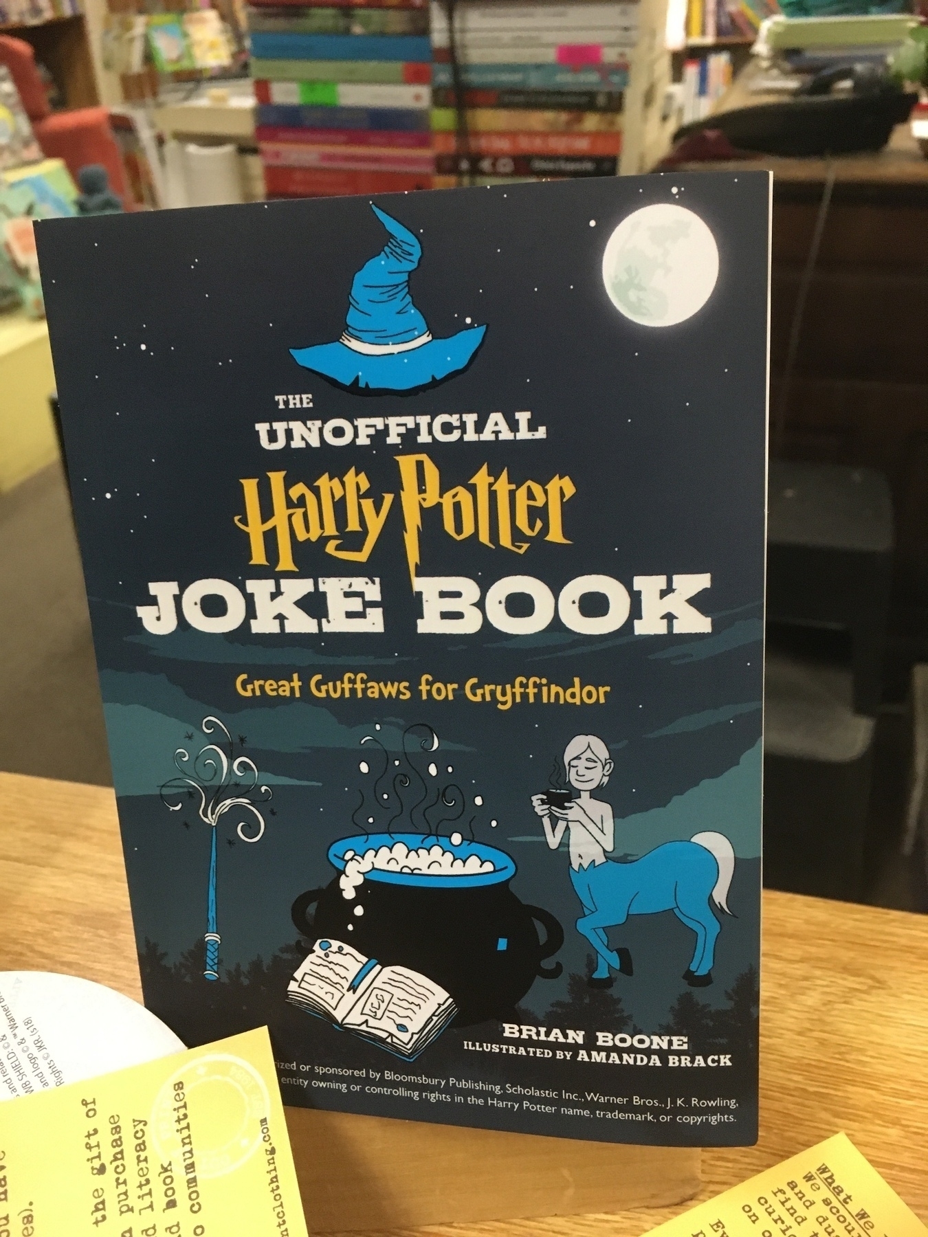 Photo of the Harry Potter Joke Book